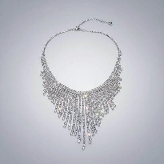 Elegant Tassel Necklace: a Luxurious Vintage Pendant in Royal Style, a Fashionable Accessory for Alluring Women, a Choker Necklace, a Chic Jewelry Gift for Eid. - Shoppy