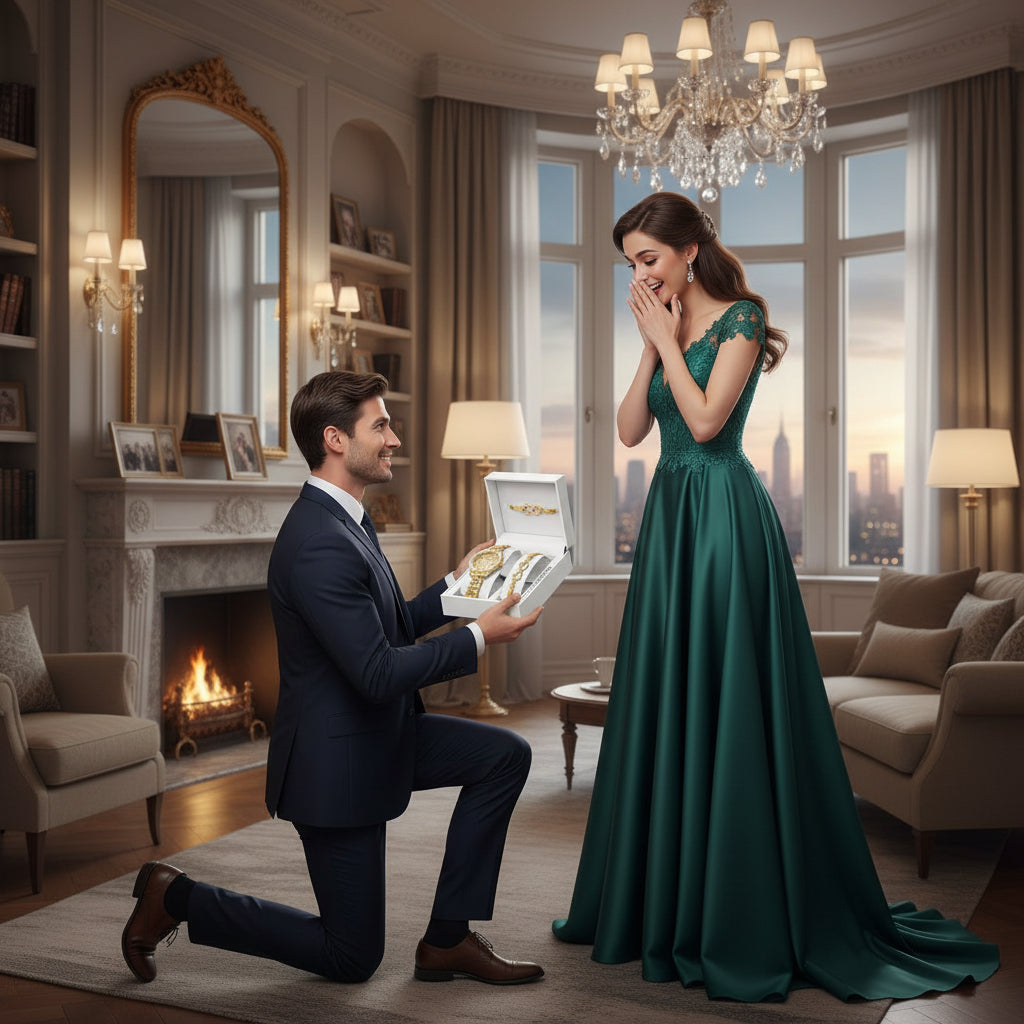 1pc Elegant Women'S Quartz Watch with Rhinestone Embellishments and Infinity Bracelet, Alloy Band and Case, Casual Style, Button Battery - Fashion Accessory Set - Shoppy