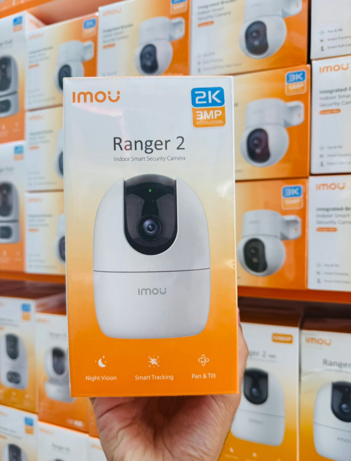 Ranger 2 3MP Indoor WiFi Live Cam, 8x Digital Zoom, Motorized Pan and Tilt with 360° Coverage View, Accurate Human and Pet Detection, Smart Night Vision (Up to 10m), Privacy Mode, Smart Tracking, Two-Way Talk, MicroSD Slot (up to 512 GB)