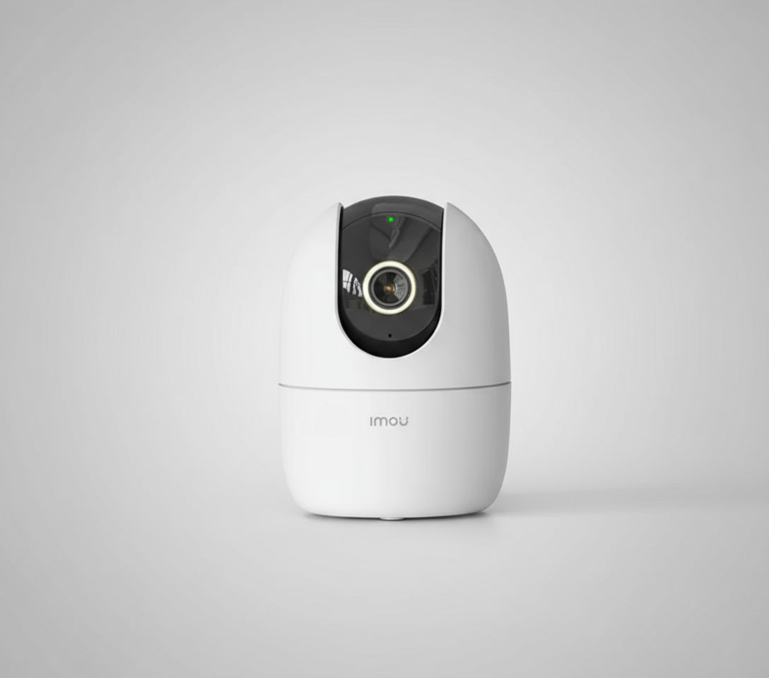 3K FHD 360 Degree Security Camera (White), Supports Up to 256GB SD Card, WiFi and Ethernet Connection, Alexa Google Assistant, Human Detection, Night Vision Ranger2 5MP