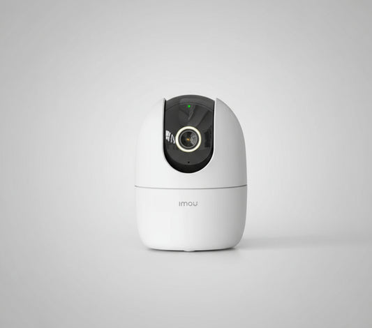 3K FHD 360 Degree Security Camera (White), Supports Up to 256GB SD Card, WiFi and Ethernet Connection, Alexa Google Assistant, Human Detection, Night Vision Ranger2 5MP