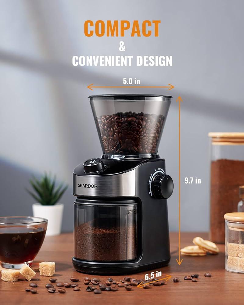 Automatic Electric Coffee Grinder - Chardor With Timer