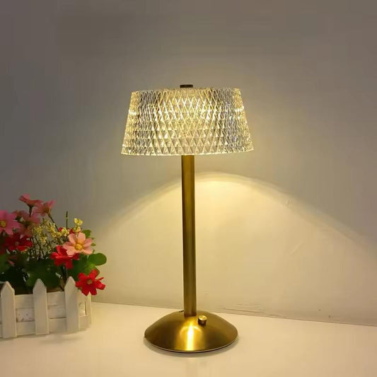 1-2Pcs LED Cordless Table Lamp USB Rechargeable Night Light