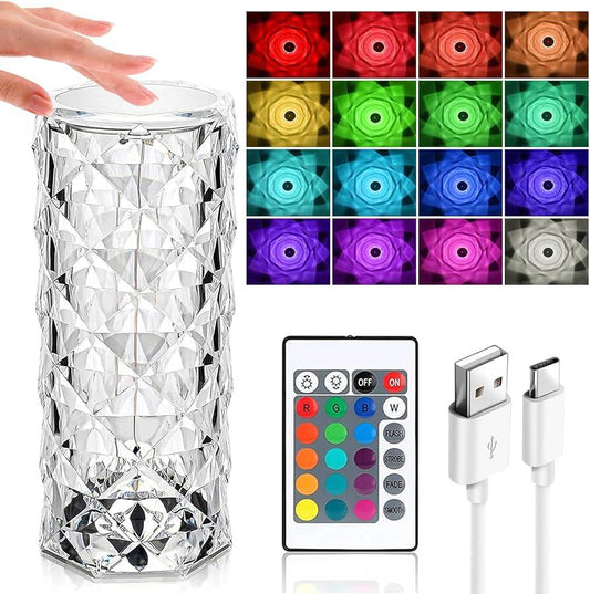 Oizuna LED Crystal Lamp Touch Control Color Changing Light
