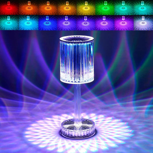 KINGBU Crystal Lamp Rechargeable RGB Table Light