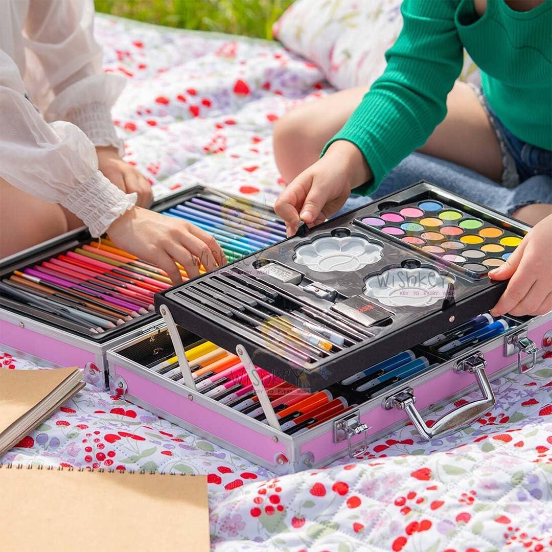 145 Piece Art Set for Kids with Storage Case Included
