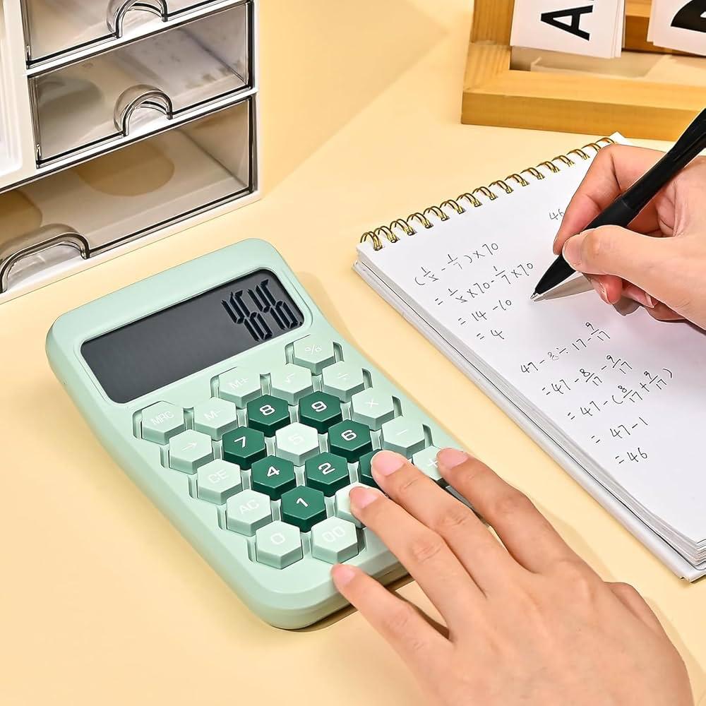 Home Fast Mechanical Calculator With Large LCD Display
