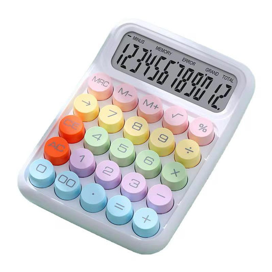 Colorful Electronic Calculator with 12 Digit Large LCD Display
